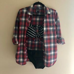 Plaid cotton shirt